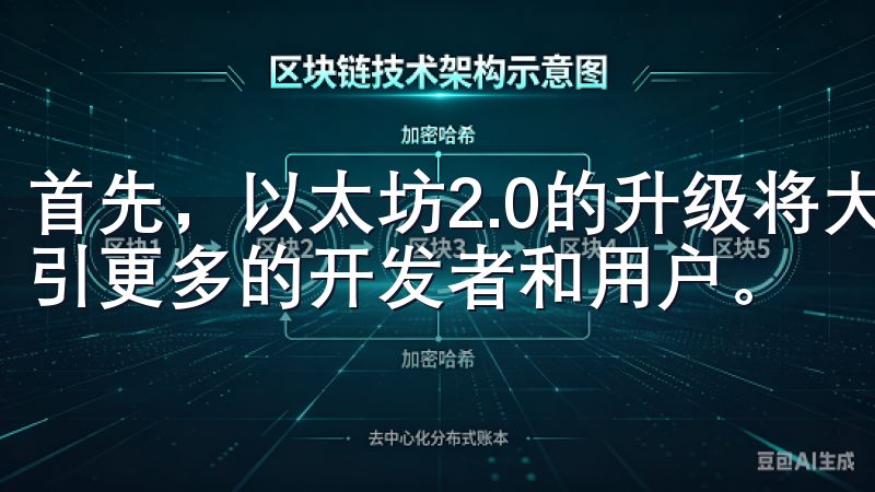 首先，以太坊2.0的升级将大幅提升其网络性能和扩展性，吸引更多的开发者和用户。